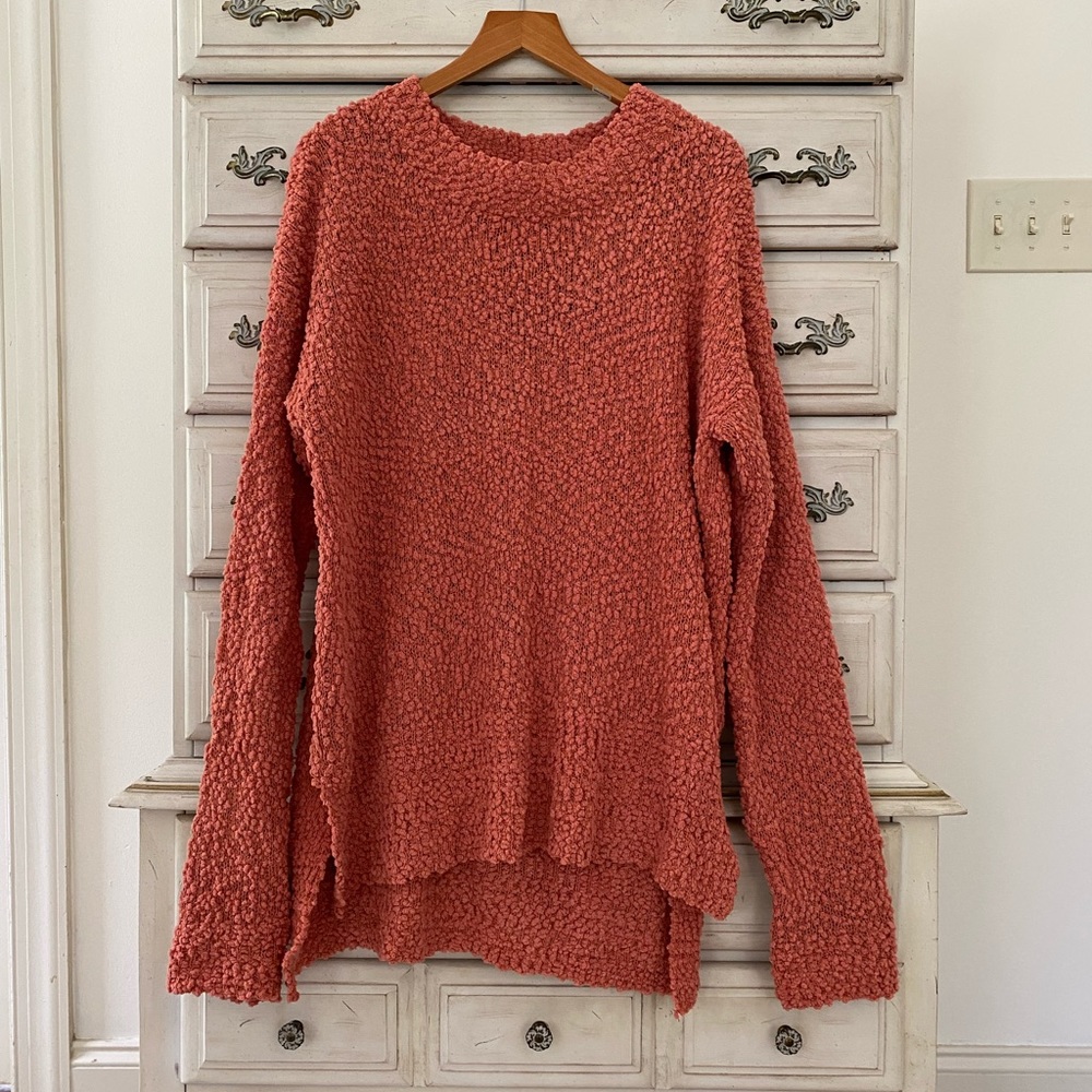 Vici Dusty Cedar Popcorn Sweater